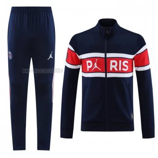 Tuta da Track de Giacca del Paris Saint-Germain 2023-2024 Blu y Rosso