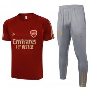 Tuta da Track del Arsenal Manga Corta 2023-2024 Rosso