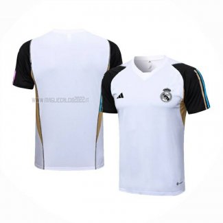 Maglia de Allenamento Real Madrid 2023-2024 Blanco