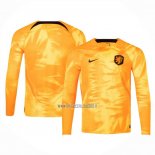 Maglia Paesi Bassi Home Manica Lunga 2022