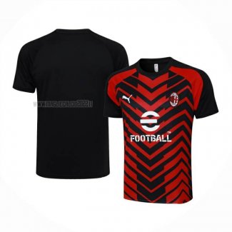 Maglia de Allenamento Milan 2023-2024 Rosso y Nero