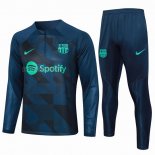 Tuta da Track de Felpa del Barcellona 2023-2024 Blu