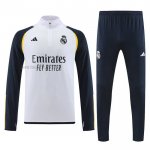 Tuta da Track de Felpa del Real Madrid 2023-2024 Blanco