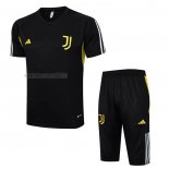 Tuta da Track del Juventus Manga Corta 2023-2024 Nero - Pantalon Corto